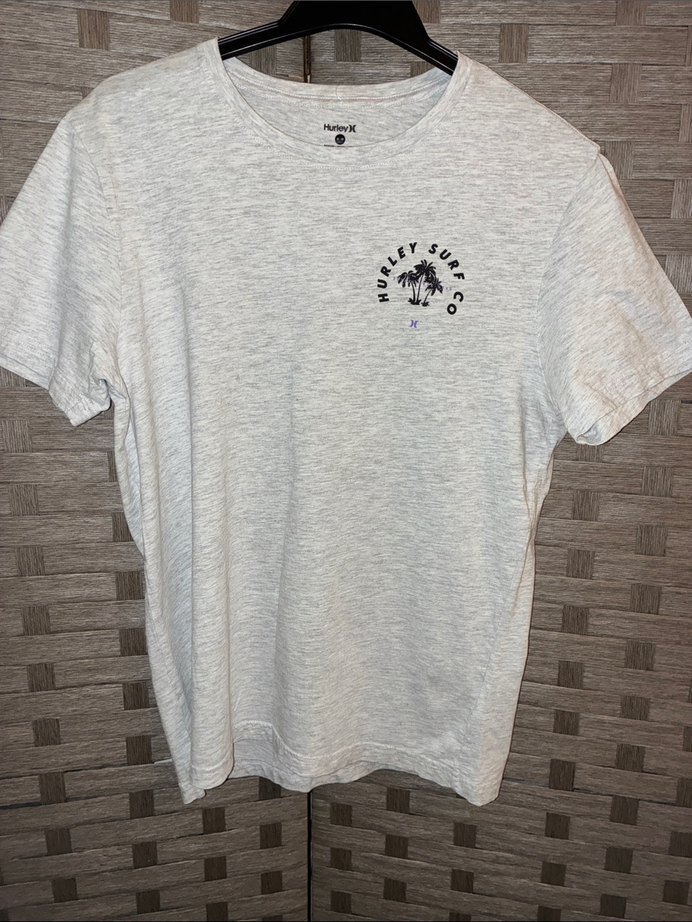 Hurley Light Gray Heather Palm Logo Short Sleeve Tee (bundle for discount)